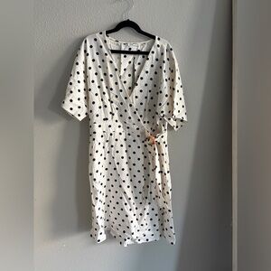 Polka Dot Wrap Dress
